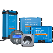 Load image into Gallery viewer, 30A Victron Monitoring / charging kit. Bluetooth built in and free mounting box