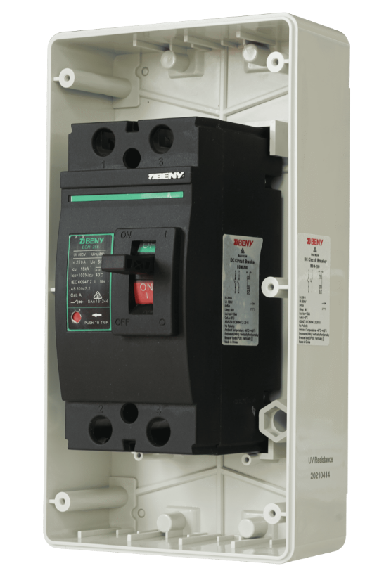 Z Beny 2 Pole MCCB Circuit Breaker in IP65 enclosure