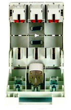 Load image into Gallery viewer, THREE POLE FUSE HOLDER, DISCONNECT/ISOLATOR . HIGH CURRENT. SUITS NT1 HRC FUSES. Energy Connections