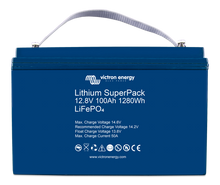 Load image into Gallery viewer, VICTRON ENERGY LITHIUM SUPERPACK 12.8V/100AH (M8) High Current Energy Connections
