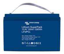 Load image into Gallery viewer, VICTRON ENERGY LITHIUM SUPERPACK 12.8V/100AH (M8) High Current Energy Connections