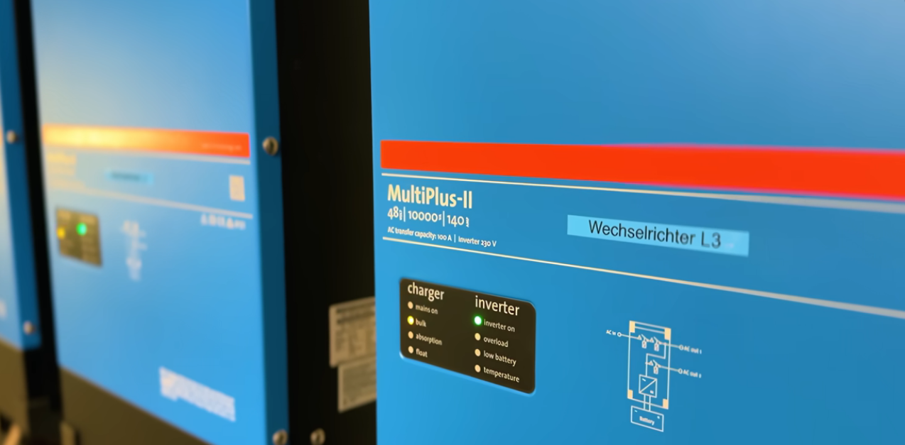 MULTIPLUS - QUATTRO. Combined inverter and charger in one elegant package. Its many features include a true sine wave inverter, adaptive charging, hybrid PowerAssist technology.