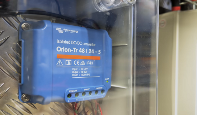 DC/DC Converters can be found online at Energy Connections. Adjustable output voltage - short circuit proof - IP43 rated.