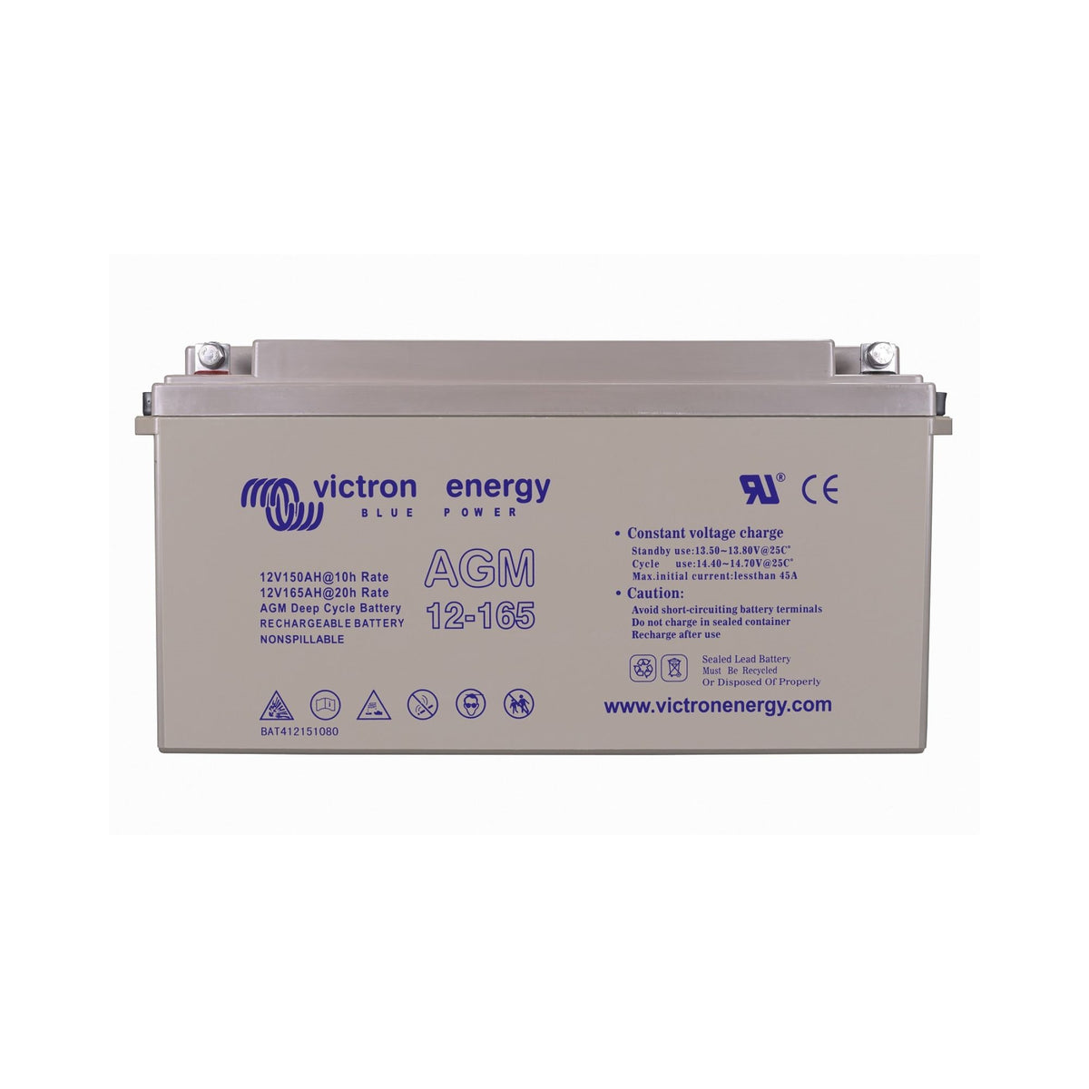 VICTRON 12V/165AH AGM DEEP CYCLE BATTERY