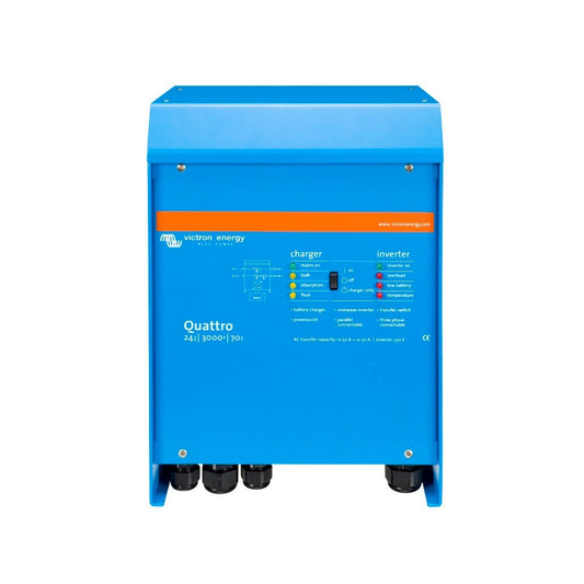 VICTRON QUATTRO INVERTER CHARGER 24/3000/70A - 50A TRANSFER SWITCH