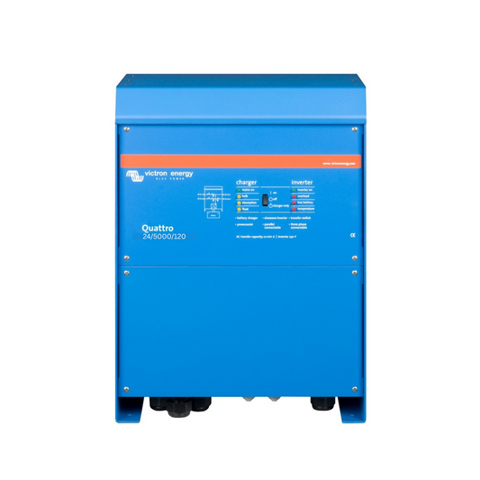VICTRON QUATTRO INVERTER CHARGER 24V/5000/120A - 100A TRANSFER SWITCH