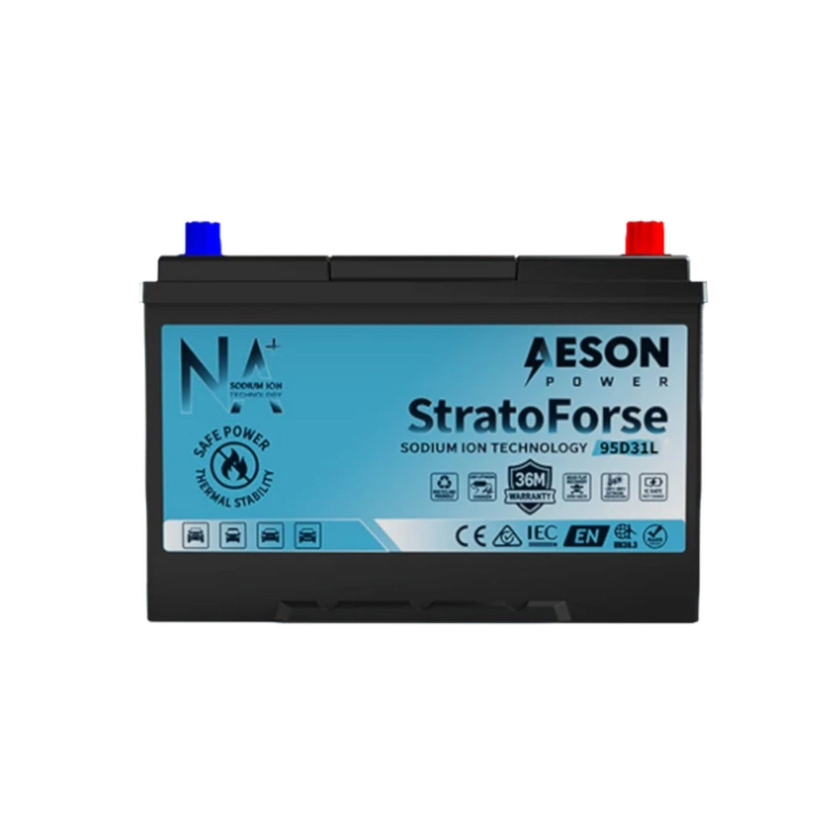 AESON StratoForse 95D31L Sodium Ion Vehicle Battery | 12V 650CCA 33AH