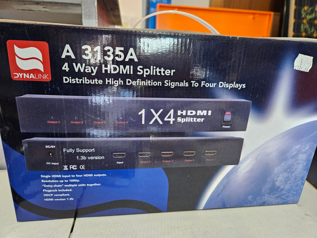 New Dynalink HDMI 4-way Splitter