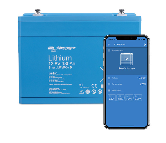 VICTRON LITHIUM LIFEPO4 SMART 12.8V 180AH BATTERY - FOR USE WITH BMS