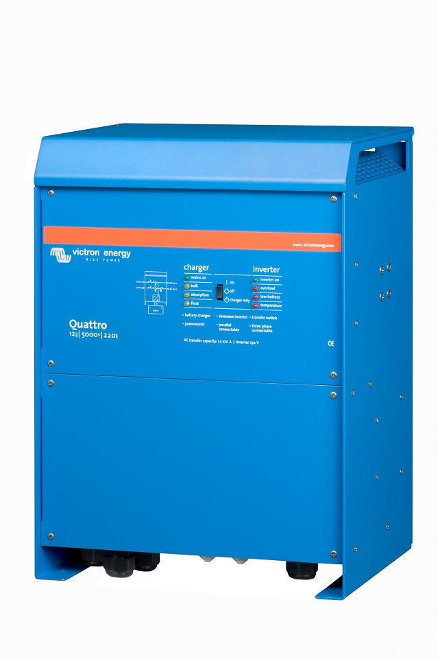 VICTRON QUATTRO INVERTER CHARGER 12/5000/220A - 100A TRANSFER SWITCH