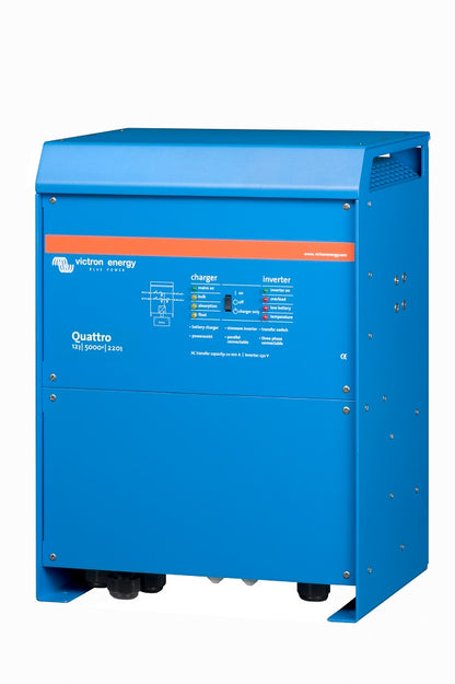 VICTRON QUATTRO INVERTER CHARGER 12/5000/220A - 100A TRANSFER SWITCH