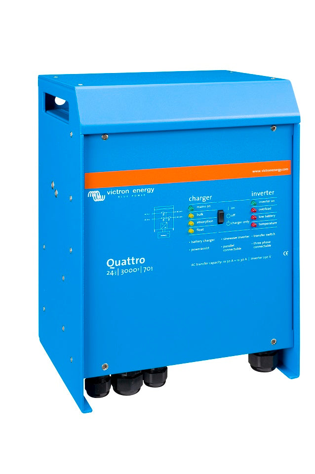 VICTRON QUATTRO INVERTER CHARGER 24/3000/70A - 50A TRANSFER SWITCH