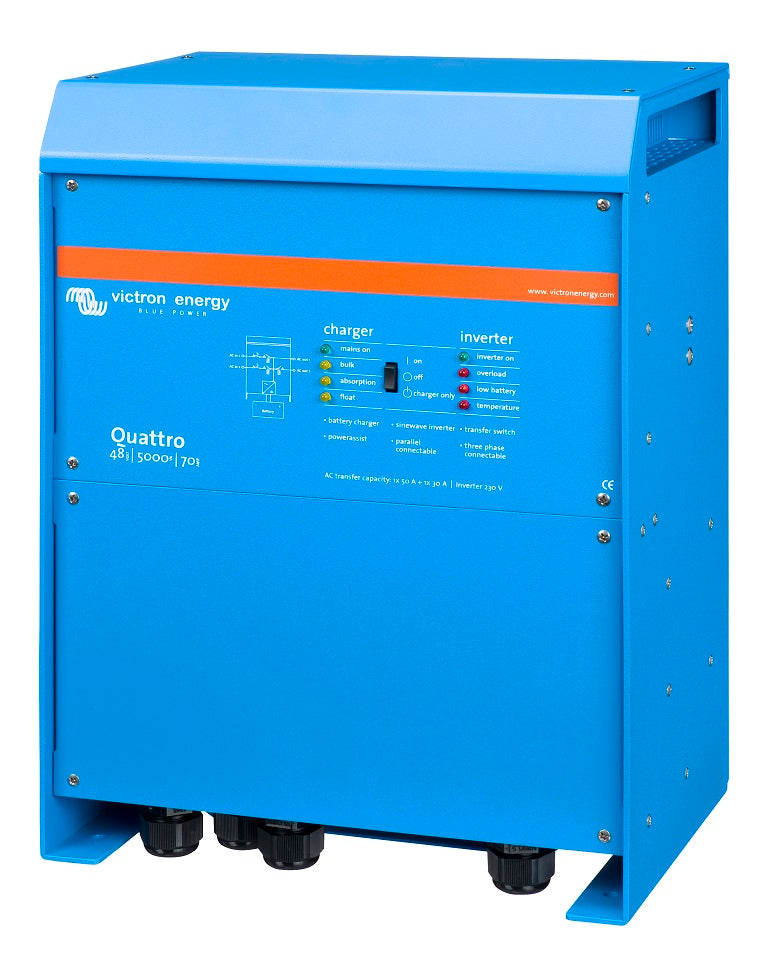VICTRON QUATTRO INVERTER CHARGER 48/5000/70A - 100A TRANSFER SWITCH