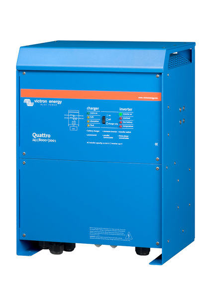 VICTRON QUATTRO INVERTER CHARGER 24/8000/200A - 100A TRANSFER SWITCH