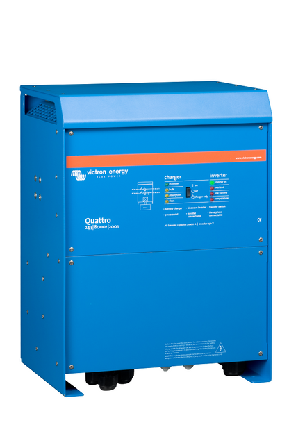 VICTRON QUATTRO INVERTER CHARGER 24/8000/200A - 100A TRANSFER SWITCH