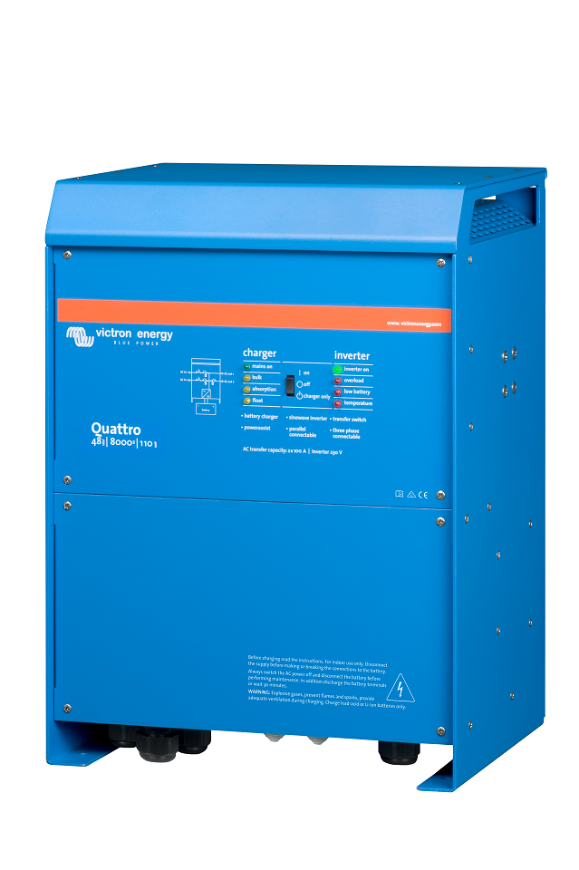 VICTRON QUATTRO INVERTER CHARGER 48/8000/110A - 100A TRANSFER SWITCH