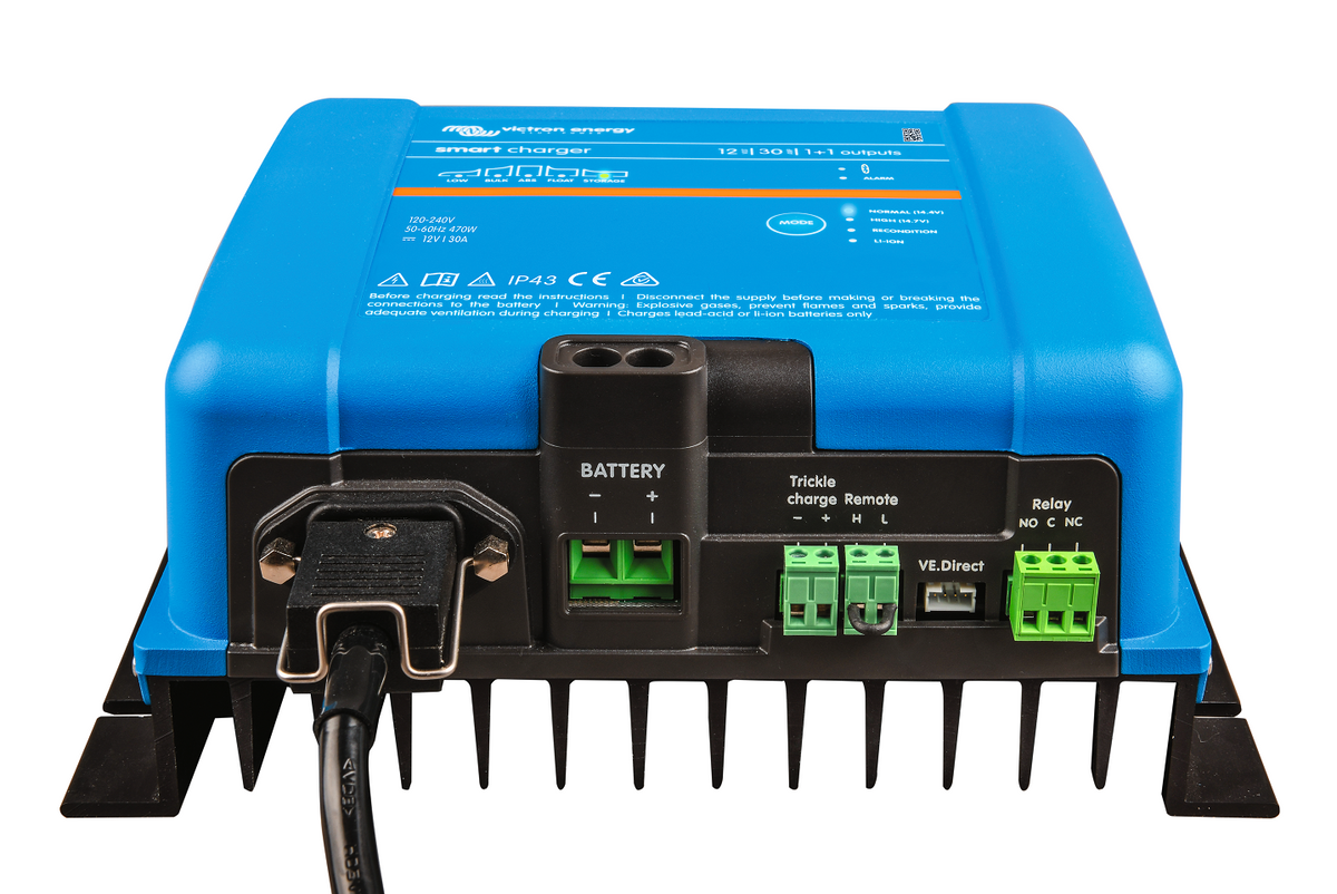VICTRON PHOENIX SMART IP43 12/30 CHARGER 120-240V *INCLUDES MAINS CORD AU/NZ