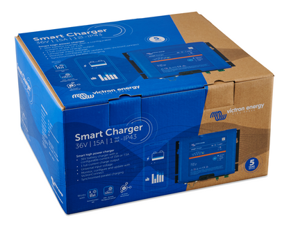 VICTRON PHOENIX SMART IP43 36/15 (1) OUTPUT CHARGER 120-240V *INCLUDES MAINS CORD AU/NZ