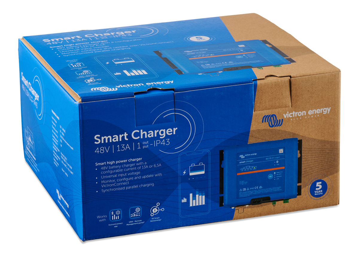 VICTRON PHOENIX SMART IP43 48/13 (1) OUTPUT CHARGER 120-240V *INCLUDES MAINS CORD AU/NZ