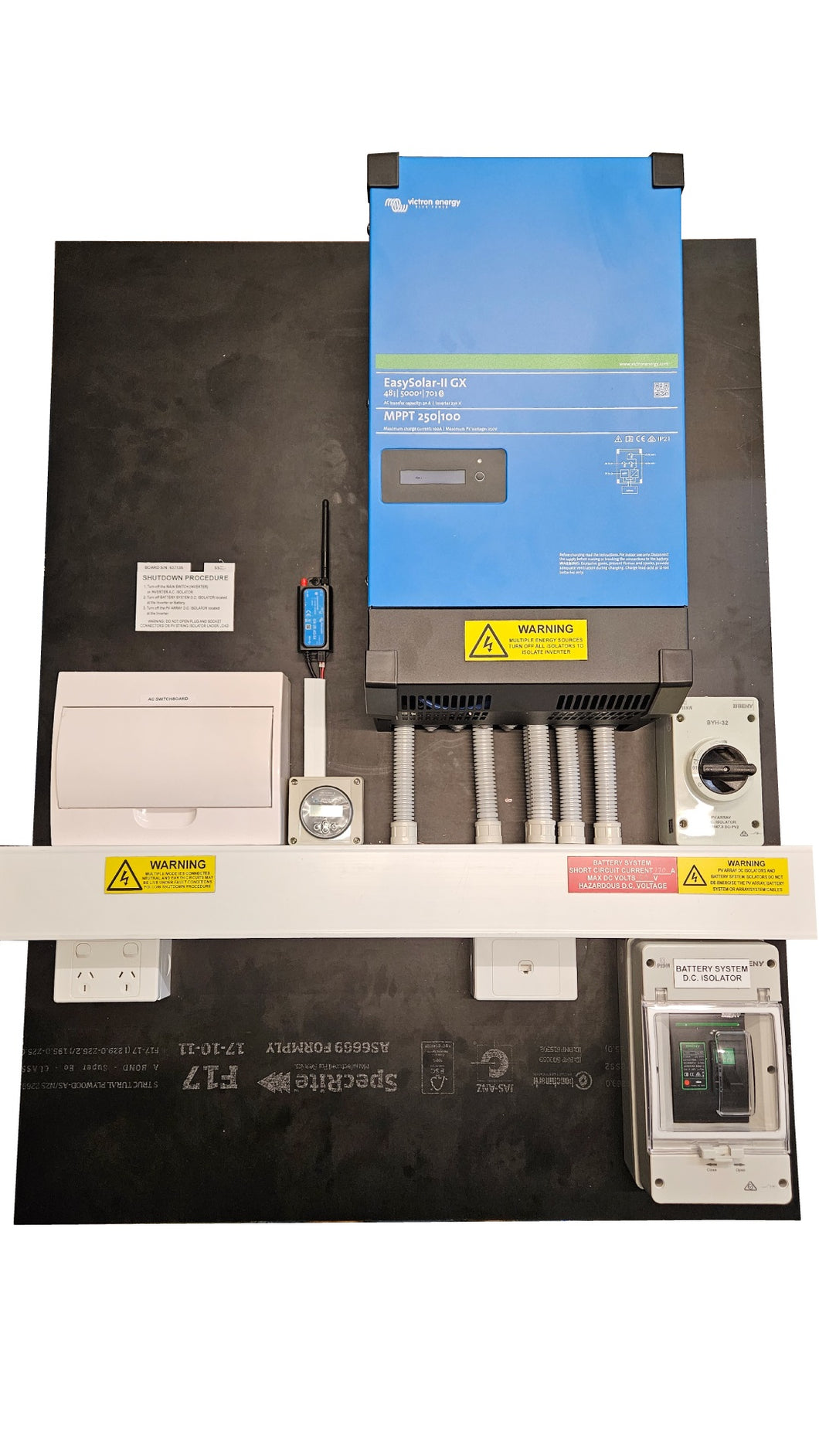 Victron Easysolar 48V 5000VA Pre-wired board complete with GSM