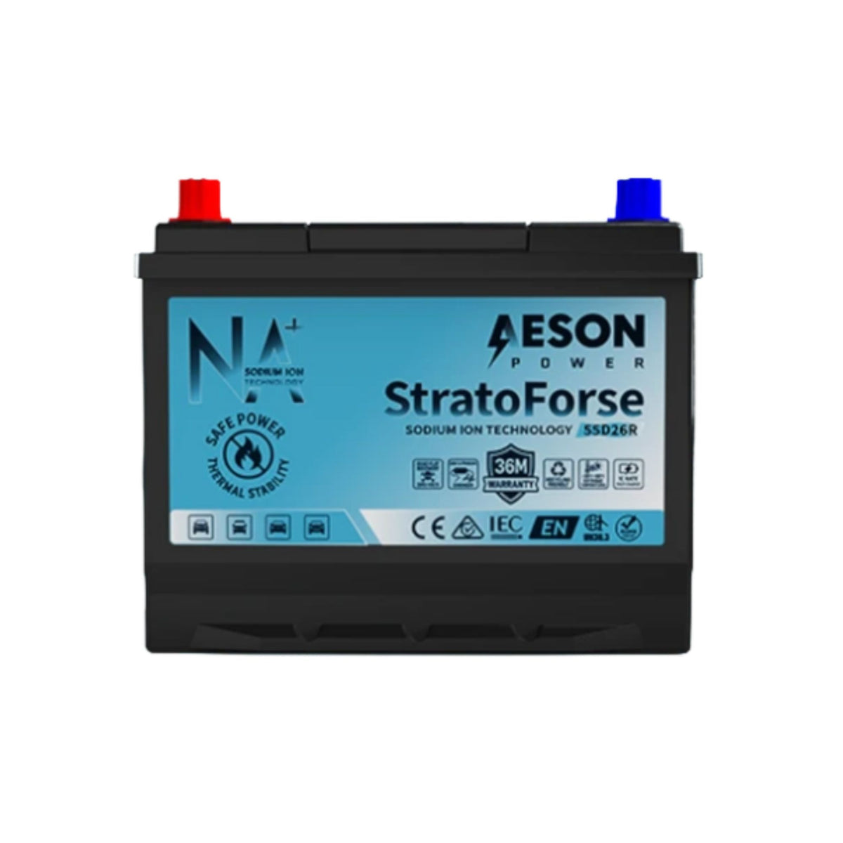AESON StratoForse 55D26R Sodium Ion Vehicle Battery | 12V 450CCA 20AH