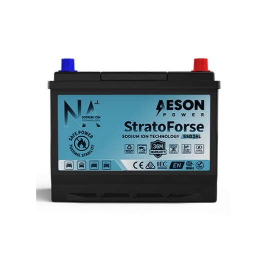 AESON StratoForse 55D23L Sodium Ion Vehicle Battery | 12V 450CCA 20AH