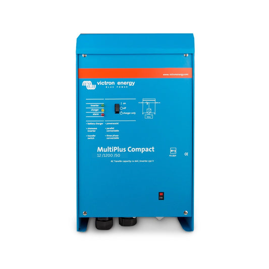 VICTRON MULTIPLUS COMPACT INVERTER/CHARGER 12/1200/50A - 16A TRANSFER SWITCH