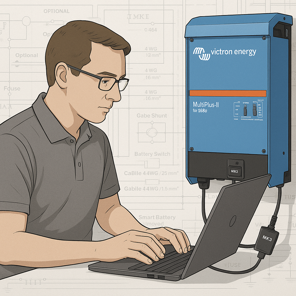 Programming by a Victron Professional add on