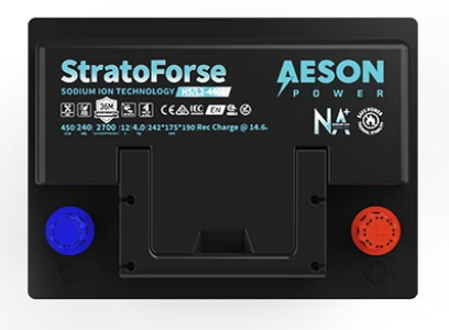 AESON StratoForse H5/LN2 Sodium Ion Vehicle Battery | 12V 450CCA 20AH