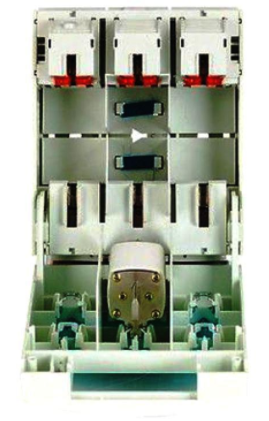 THREE POLE FUSE HOLDER, DISCONNECT/ISOLATOR . HIGH CURRENT. SUITS NT1 HRC FUSES. Energy Connections