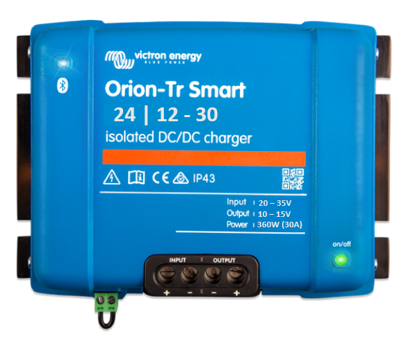 VICTRON ORION-TR SMART 24/12-30A (360W) ISOLATED DC-DC CHARGER Energy Connections