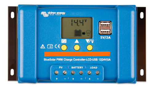 VICTRON BLUESOLAR PWM LCD-USB 12/24V-5A CHARGE CONTROLLER Energy Connections