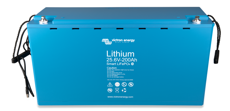 Victron Lithium LiFePO4 Smart 25.6V 200AH Battery For Use With