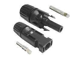 SOLAR PV HIGH QUALITY GENUINE MC4 MALE AND FEMALE CONNECTORS 4-6 MM CABLE ENTRY Energy Connections