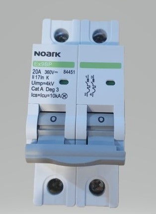 NOARK DUAL POLE DC CIRCUIT BREAKER 360V RANGE Energy Connections