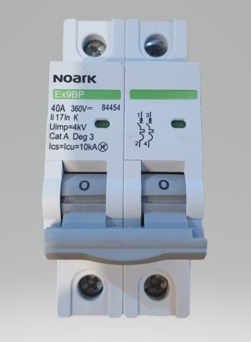 NOARK DUAL POLE DC CIRCUIT BREAKER 360V RANGE Energy Connections