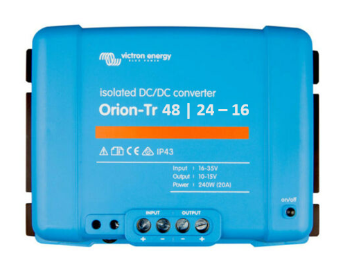 VICTRON ENERGY ORION-TR 48/24-16A (380W) GALVANIC ISOLATION DC-DC CONVERTER Energy Connections
